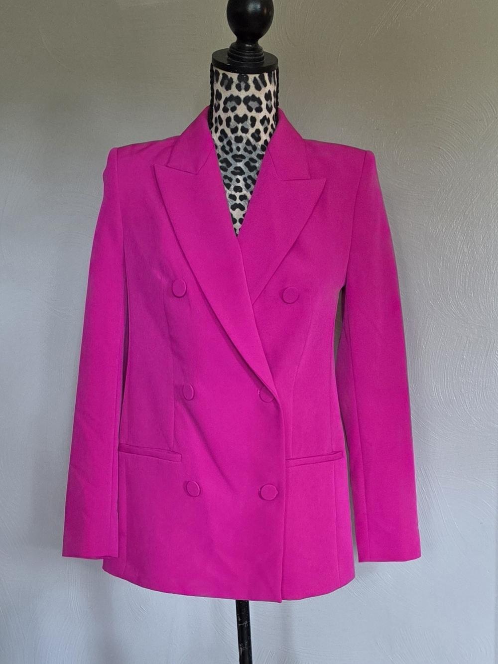 Express Double-Breasted Fuchsia Blazer NWOT